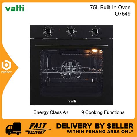 Vatti O7549 Build-in Oven 75L with 9 Cooking Functions A+ Energy | Lazada