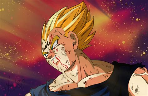 ArtStation - Majin Vegeta SACRIFICE redraw