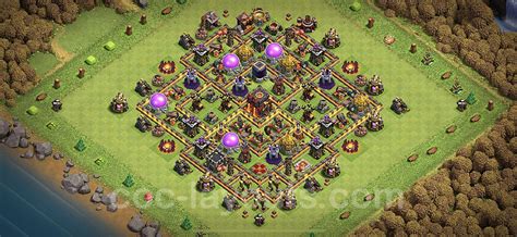 Best Anti 3 Stars Base TH10 with Link, Hybrid - Town Hall Level 10 Base Copy - (#210)