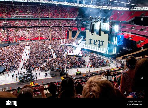 LONDON - JUN 23: Taylor Swift performs in concert at Wembley Stadium on June 23, 2018 in London ...