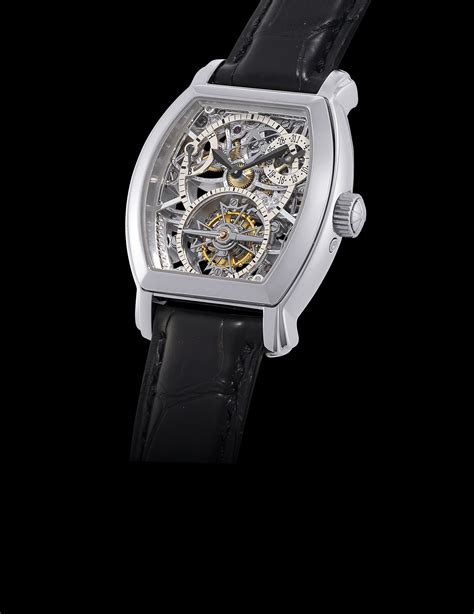 VACHERON CONSTANTIN, MALTE TONNEAU OPENWORKED TOURBILLON PLATINUM MANUALLY-WOUND SKELETONISED ...