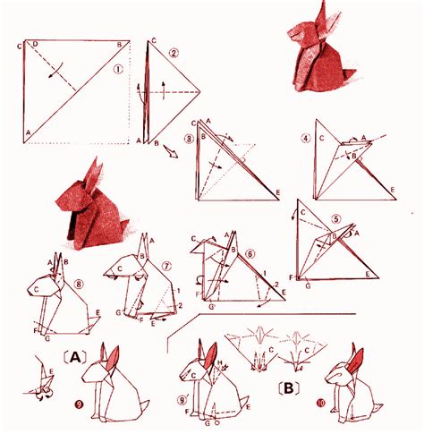 Origami ideas: Origami Rabbit Instructions Step By Step