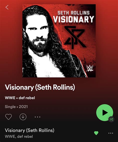 Seth Rollins‘ Wrestlemania 37 theme is out now on streaming platforms ...