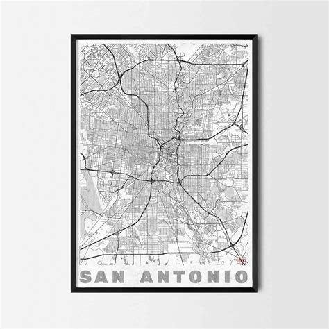 San Antonio art prints - City Art Posters and map prints | City art, Art print gifts, Poster art