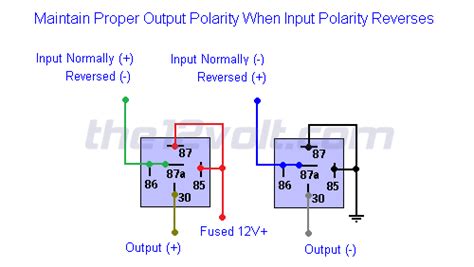 Seeking Relay for Automatic Polarity Reversal