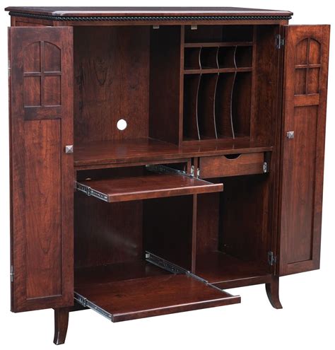 Maxton Amish Made Computer Armoire - Countryside Amish Furniture