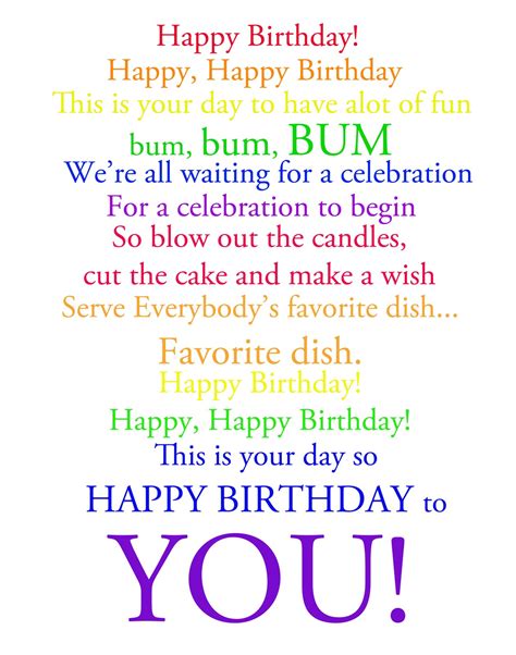 The Project Corner: Happy Birthday! Happy, Happy Birthday! Word Art