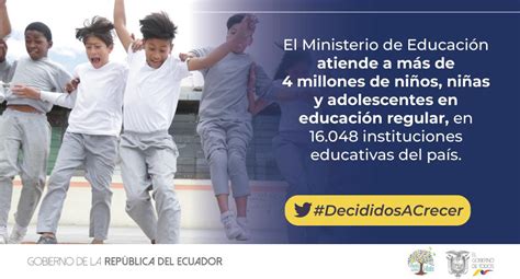 Ministerio de Educación del Ecuador on Twitter: "#DecididosACrecer | Desde @Educacion_Ec ...