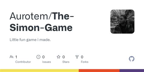 GitHub - Aurotem/The-Simon-Game: Little fun game i made.