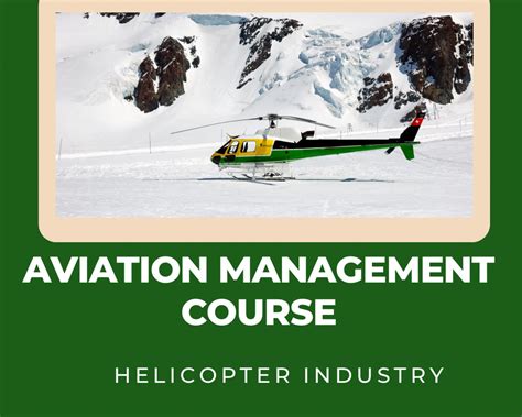 Aviation Management course - Helicopter Industry | Helicopter Safe