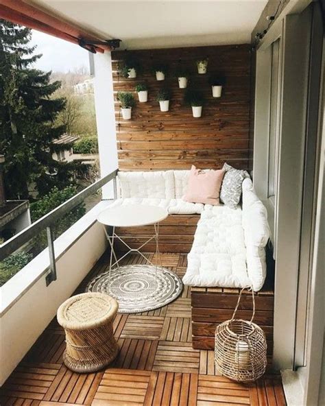 Balcony Benches with Storage: Complexity-solving Ideas | Apartment ...