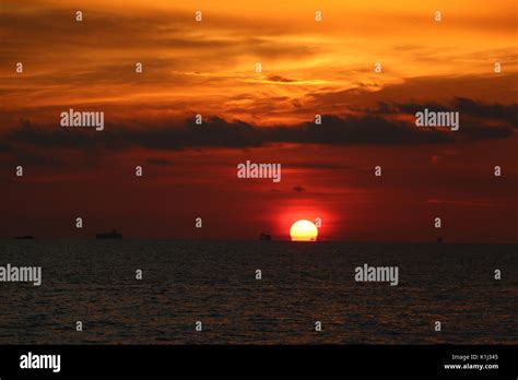 Sunset at Pantai Remis, Kuala Selangor, Malaysia Stock Photo - Alamy