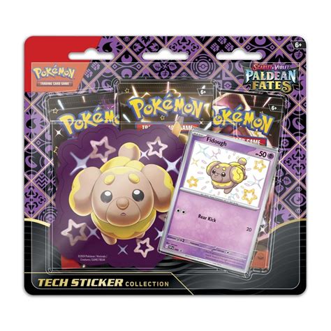 Pokémon TCG: Scarlet & Violet-Paldean Fates Tech Sticker Collection ...