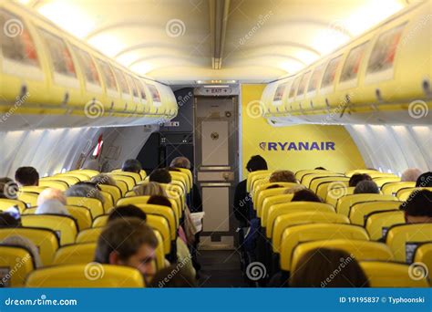 Inside Of The Ryanair Airplane Editorial Photography - Image: 19195837