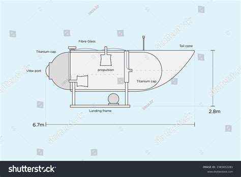 Deep Sea Submarine Drawing Image Stock Vector (Royalty Free) 2365652281 ...