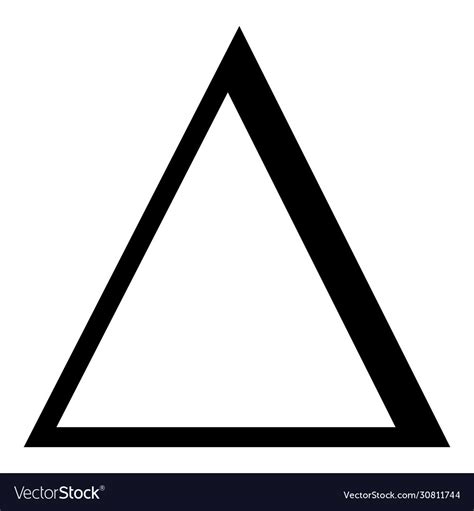 Delta greek symbol capital letter uppercase font Vector Image