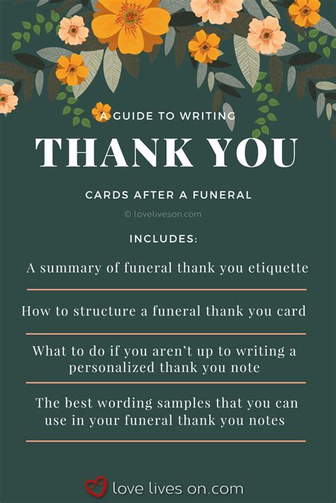 33 best funeral thank you cards love lives on – Artofit