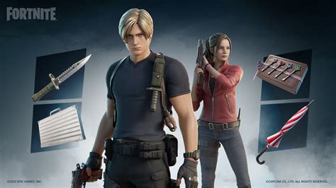 Leon S. Kennedy and Claire Redfield Are in the Fortnite Gaming Legends ...