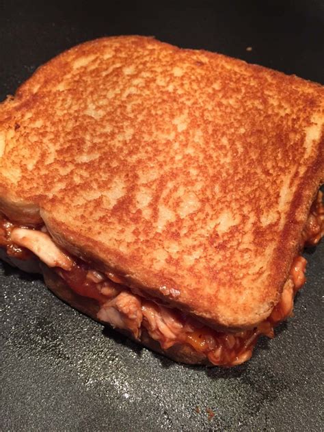 Easy BBQ Chicken Grilled Cheese Sandwich Recipe – Melanie Cooks