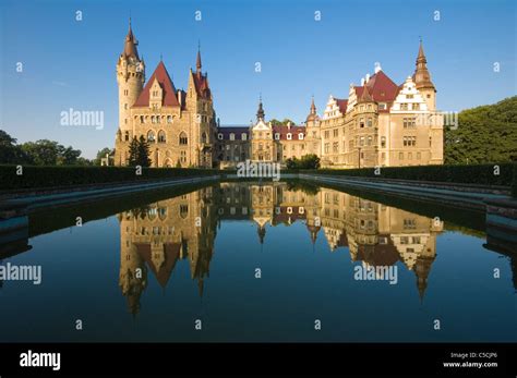 Fabulous castle in Moszna, near Opole, Silesia, Poland Stock Photo - Alamy