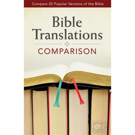 Compare 20 Bible Translations: Bible Translations Comparison Pamphlet : Updated (Paperback ...