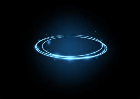 Abstract circle light neon Effect vector illustration. 7696700 Vector ...