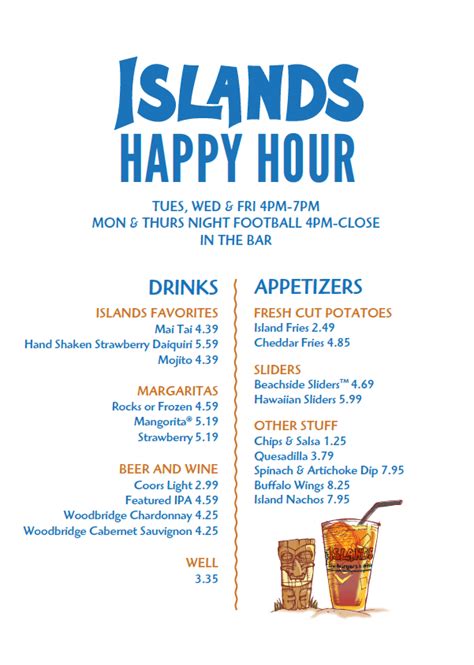 NFL Happy Hour At Islands - EAT DRINK OC