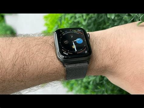 Official Graphite Milanese Loop Apple Watch Band Unboxing & Review! - YouTube