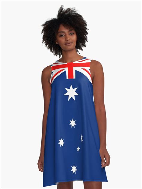 "Australian Flag Design Adaptation" A-Line Dress by Iconsprung | Redbubble