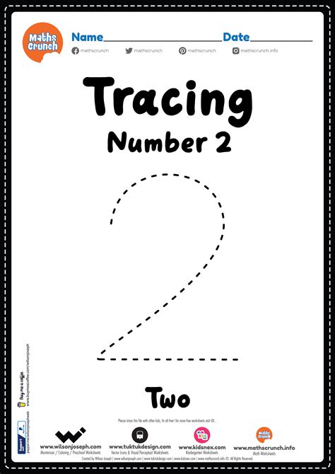 Number 2 Practice Worksheets