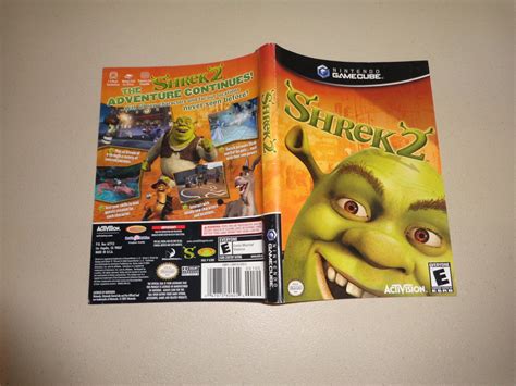 Artwork ONLY ~ Shrek 2 - Gamecube Cover Art Insert