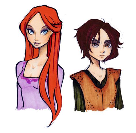 Sansa and Arya by Nina-D-Lux on DeviantArt