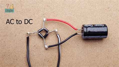 AC to DC using 4 diode and 1 Capacitor – full Bridge Rectifier | rectifier circuit คือ ...