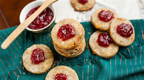 Savory Blue Cheese Shortbread with Cherry Jam Recipe | Wisconsin Cheese