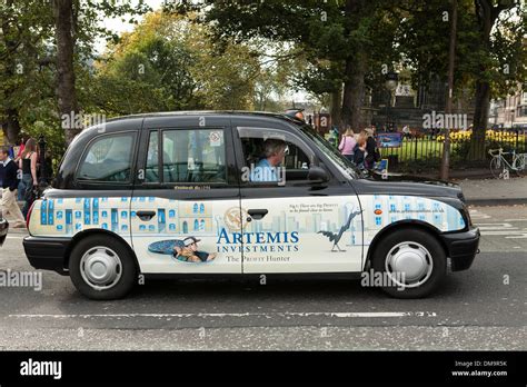 Taxi Transport, Edinburgh, Scotland Stock Photo, Royalty Free Image ...