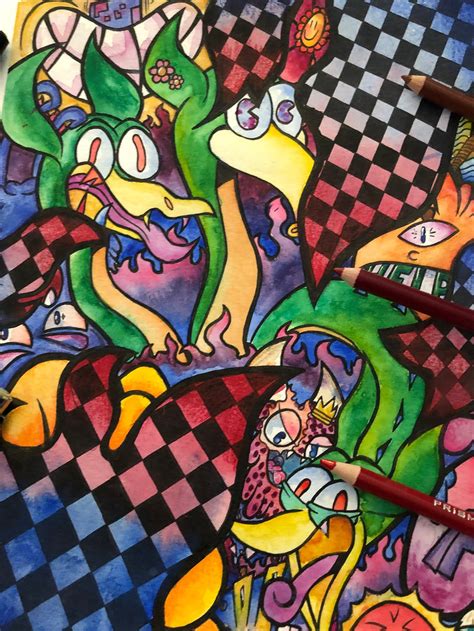 DRAGONS Cuphead Style - Etsy