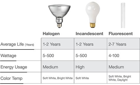 Fluorescent Light Bulbs Types