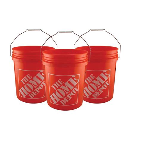 The Home Depot 5 Gal. Homer Bucket (3-Pack) 05GLHD2 - The Home Depot