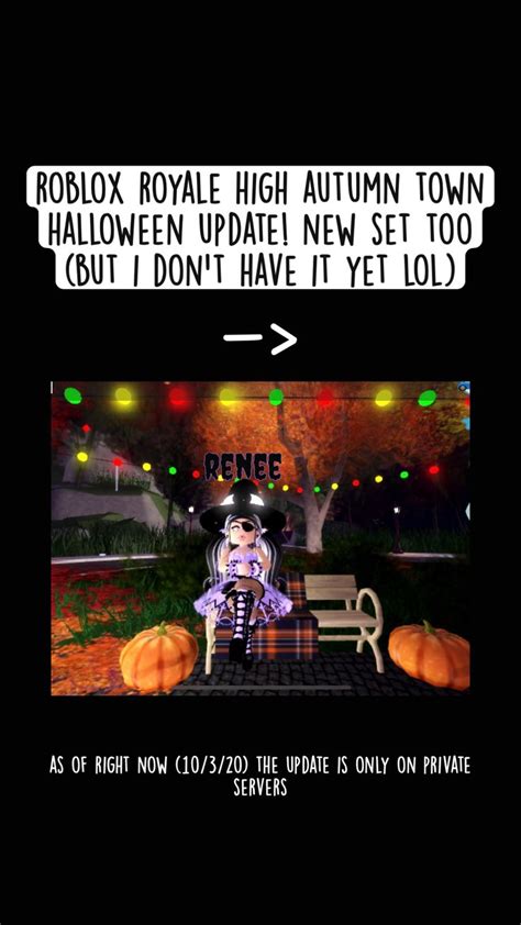 roblox royale high autumn town halloween update! new set too | Halloween update, Halloween, Fall ...