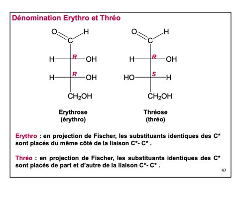 threo erythro - UE11 - Chimie Organique - Tutorat Associatif Toulousain