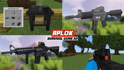 Aplok Guns Addon 1.20, 1.19+ - Minecraft PE/Bedrock Mods