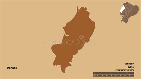 Manabi Province Republic of Ecuador, Provinces of Ecuador Map Vector ...