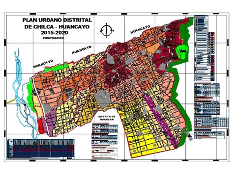 Zoning map chilca huancayo in AutoCAD | CAD (1.58 MB) | Bibliocad