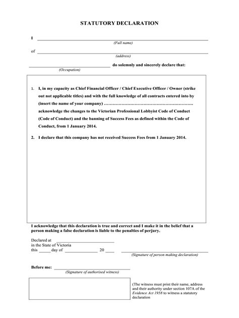 Statutory Declaration Form Nsw Forms And Templates Fillable Forms | Hot ...