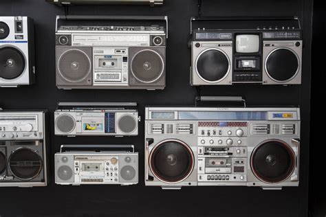 Unique Vintage Boombox Collection from the 1980s For Sale at 1stdibs