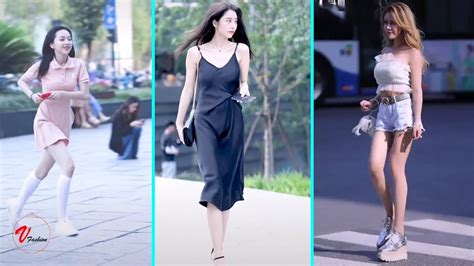 Tik Tok China 】 4 Douyin Chinese Girls Fashion Style On The Street ...