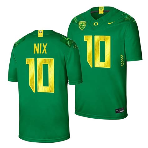 Oregon Ducks #10 Bo Nix College Football Green Home Jersey Men's ...