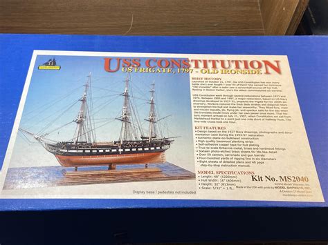 USS Constitution Wood Model Ship Kit/Box | #4541509889