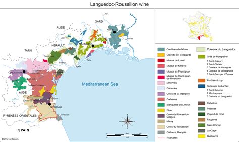 France Map of Vineyards Wine Regions