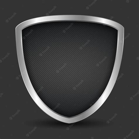 Premium Vector | Black shield